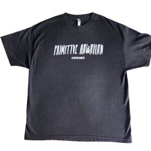 Hawaiian Gyotaku T-shirt Men's XXl Primitive Black Octopus Graphics on Back